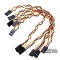 3pin 2.54mm Twist Female to Female Dupont Cable