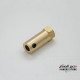  Smart Car Wheels Chassis DC Gear Motor Hex Coupling 4mm Gold Tone 
