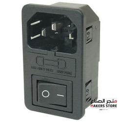 Fused IEC 320 C14 Inlet Power socket 10A 220V with Rocker Switch