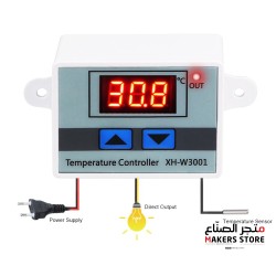 XH-W3001 AC 220V 1500W Digital Temperature Controller Microcomputer Thermostat Switch with 1m Cable