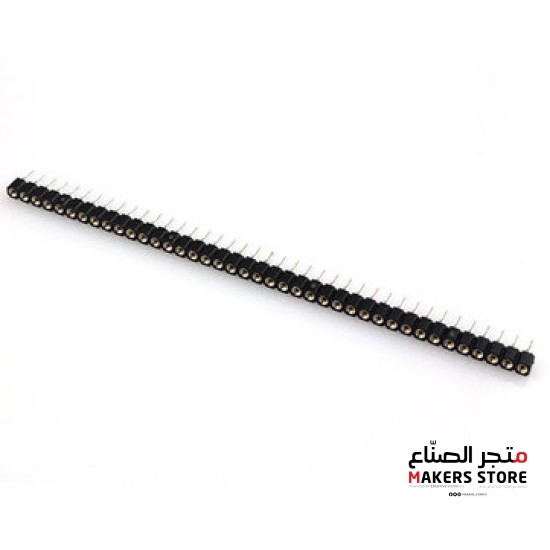 40Pin 2.54mm Single Row Round Female Pin Header (1pcs)