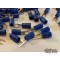 Blue Open Cable Terminals legs 2.5mm Pack of 50