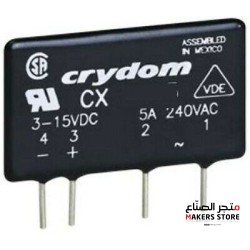 CX240D5R Crydom Solid State Relays - PCB Mount PCB SIP SSR 280Vac 5A, 3-15Vdc,RN