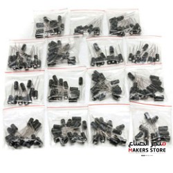 Electrolytic capacitor assortment set pack