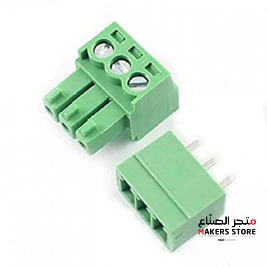 KF2EDGK KF-3P 3PIN Right Angle Plug-in Terminal Connector 5.08mm Pitch 1pair (male + female)
