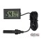 FY-12 Mini LCD Digital Thermometer Hygrometer Fridge Freezer Tester Temperature Humidity Meter with 1.5 Meter Wire-black