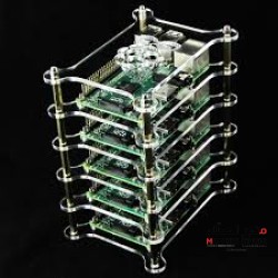 Acrylic Multilayer 4 Layer Case Support Place for 4pcs Raspberry Pi 3