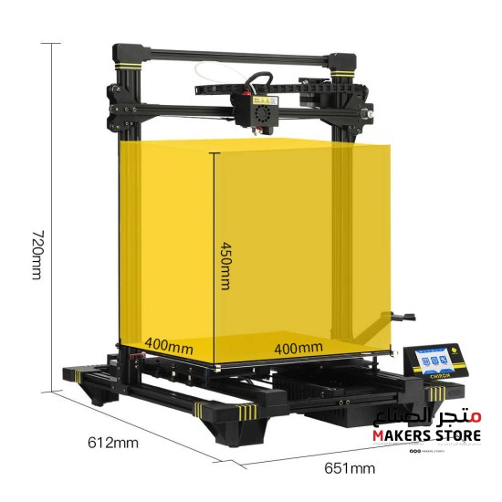  ANYCUBIC Chiron 3D Printer Plus Size TFT Auto-leveling Titan Extruder Dual Z Axisolor Nozzle Impressora 3D Kit 