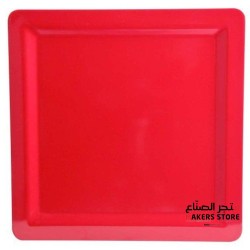 Plastic Square Plate 365x254x63mm Red