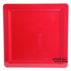 Plastic Square Plate 365x254x63mm Red