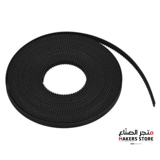 High Quality Black Open Ended GT2 Belt Width 6mm Glass Fiber (Soft Handfeel)