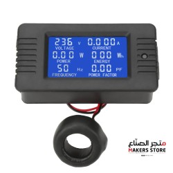 PZEM-022 100A AC Digital Display Power Monitor Meter Voltmeter Ammeter Frequency Factor Meter with Close CT