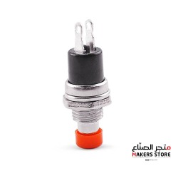 Red PBS-110 2PIN 7MM Thread Momentary Push Button Switch