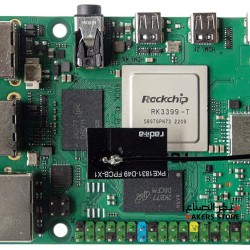  OKdo ROCK 4 Model C+ 4GB Single Board Computer Rockchip RK3399-T Arm Cortex-A72 + Cortex-A53