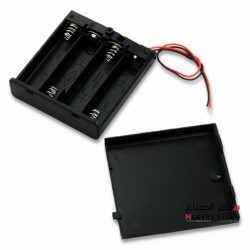 4 x AA Battery Holder Box, With Cover/on-off