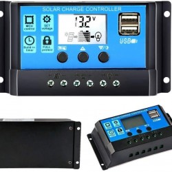 12/24V 20A PWM Charge Controller Dual USB