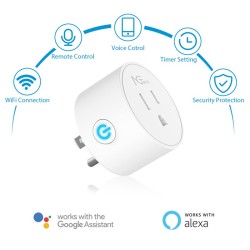 Tuya Wifi Smart Socket Remote Timing Voice Switch UK Plug Power Monitoring for Alexa 100-240V 16A