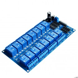 12V 16 Channel Relay Module with Light Coupling LM2576 Power Supply