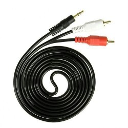  Extension Cord AV AUX Cable Audio cable 3.5mm to 2RCA 15 Meters